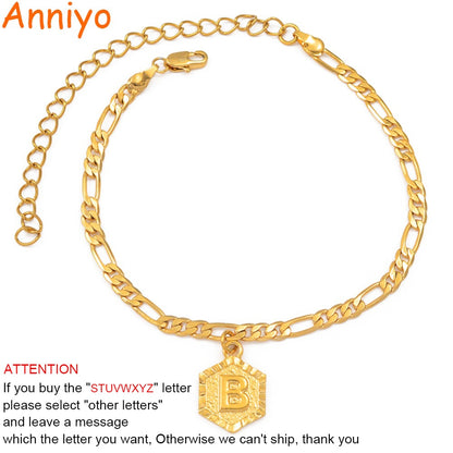 Extender Chain / A-Z Initial Letter Anklet for Women - ESSENTIALS365