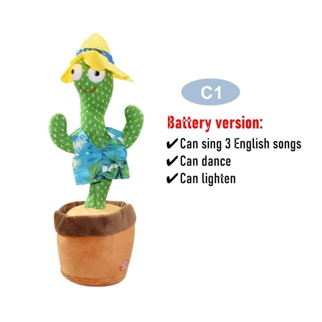 Dancing Cactus Electronic Plush Toys - ESSENTIALS365