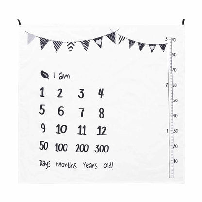 Newborn Baby Milestone Blankets Photography Blanket Bathing Towels Flower Print Soft Blanket DIY Infant Photography Props - ESSENTIALS365