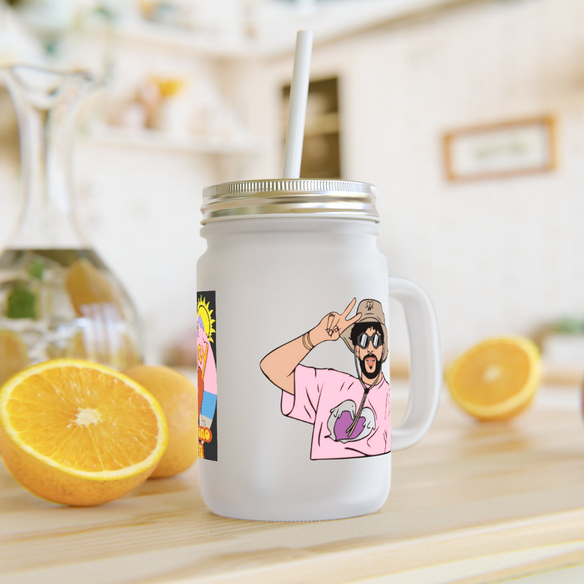 Bad Bunny Mason Jar - ESSENTIALS365