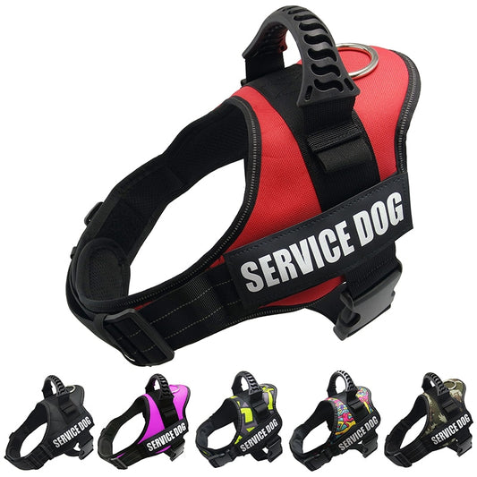 K9 Reflective Harness Adjustable Nylon Collar Vest - ESSENTIALS365