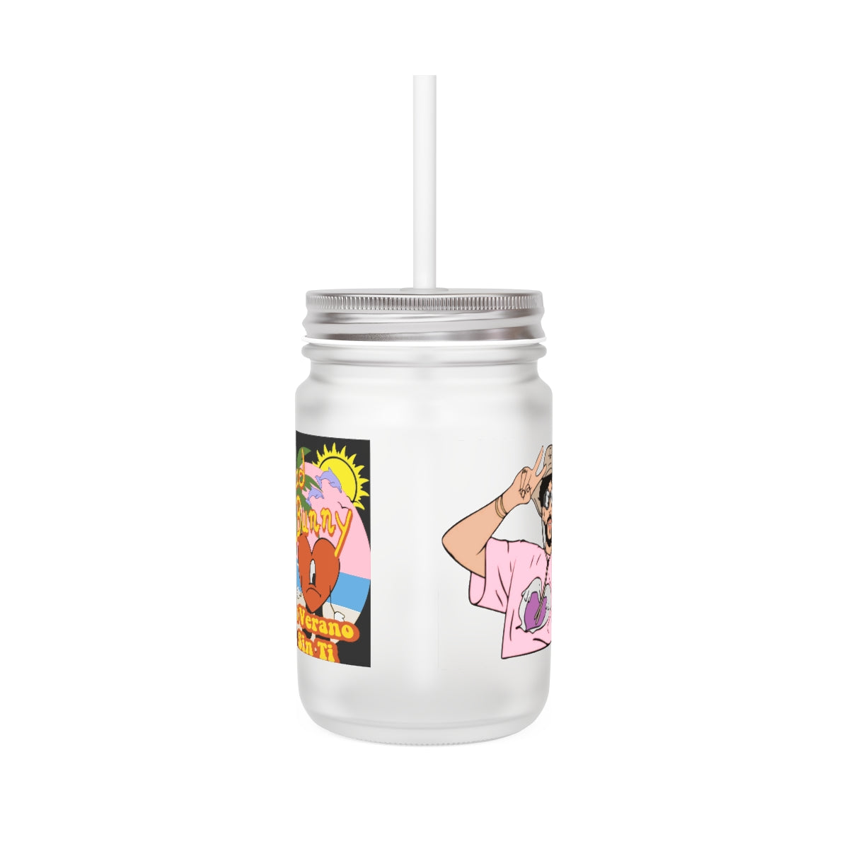 Bad Bunny Mason Jar - ESSENTIALS365