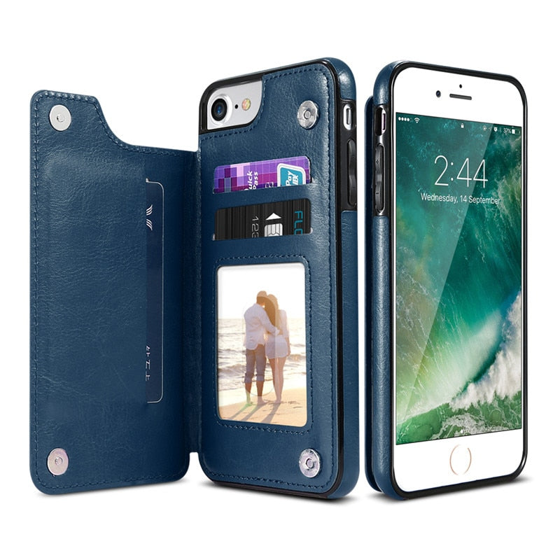 IPHONE CASE Retro Leather Case - ESSENTIALS365