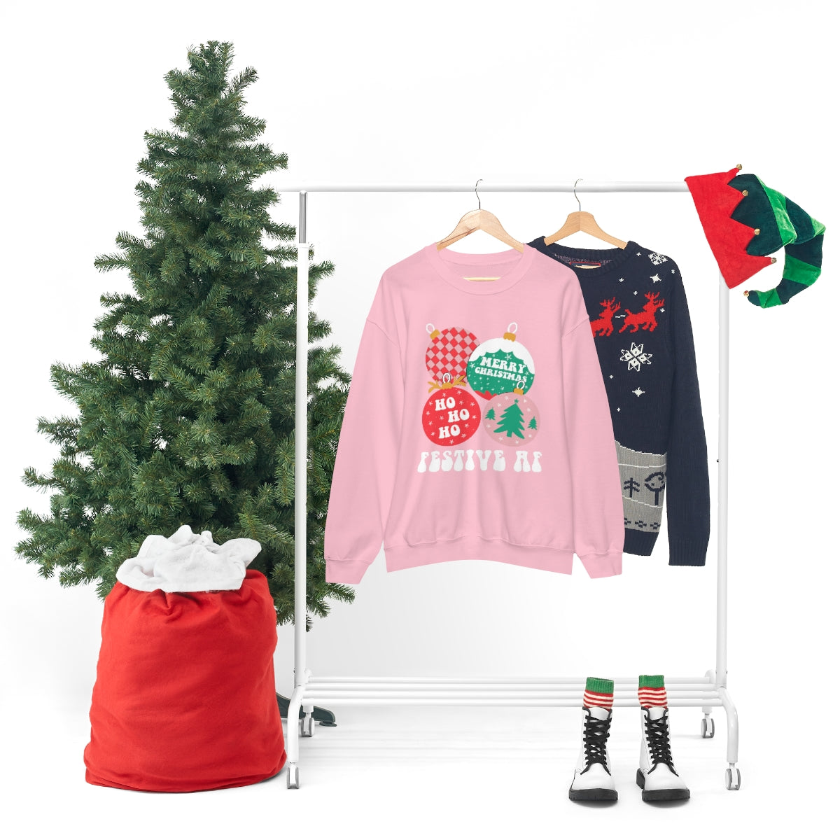 Christmas Sweatshirt, Christmas Sweater, Christmas Crewneck, Christmas Tree Sweatshirt, Holiday Sweaters, Winter SweatshirtUnisex Heavy Blend™ Crewneck Sweatshirt - ESSENTIALS365