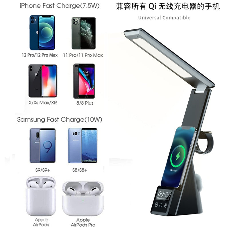 Multi-function Desk Lamp 3in1 Wireless Charger - ESSENTIALS365