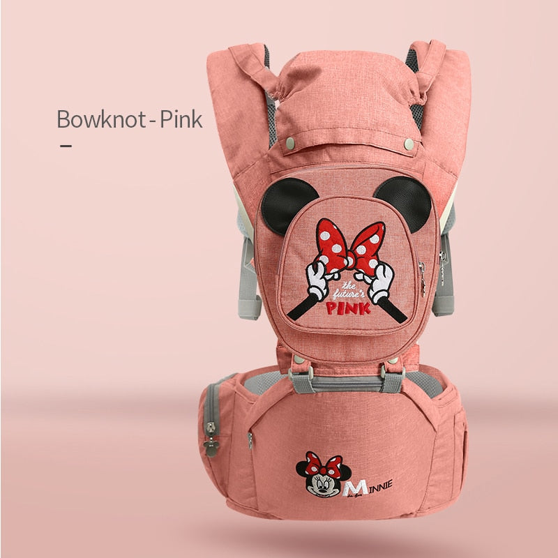 Disney Ergonomic Baby Carrier Infant Kid Baby Hipseat Sling Front Facing Kangaroo Minnie Baby Wrap Carrier For Baby Travel - ESSENTIALS365