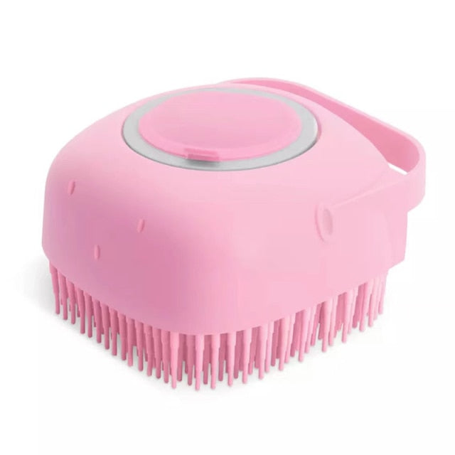 Pet Dog Cat Bath Brush 2-in-1 Pet SPA Massage Comb Soft Silicone Pet Shower Hair Grooming Cmob Dog Cleaning Tool Pet Supplies - ESSENTIALS365