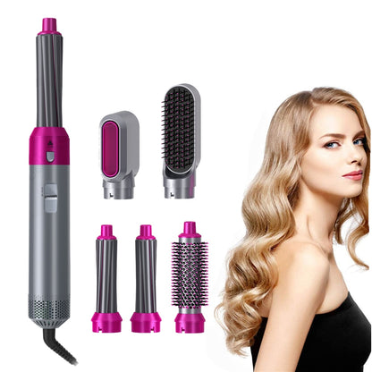 Multi Functional 5In1 Hair Dryer Comb Hair Curling Straightening Hair - ESSENTIALS365