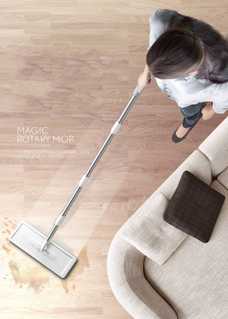 Mop magic Floor Squeeze squeeze mop with bucket flat bucket rotating mop for wash floor house home cleaning cleaner easy 2020new - ESSENTIALS365