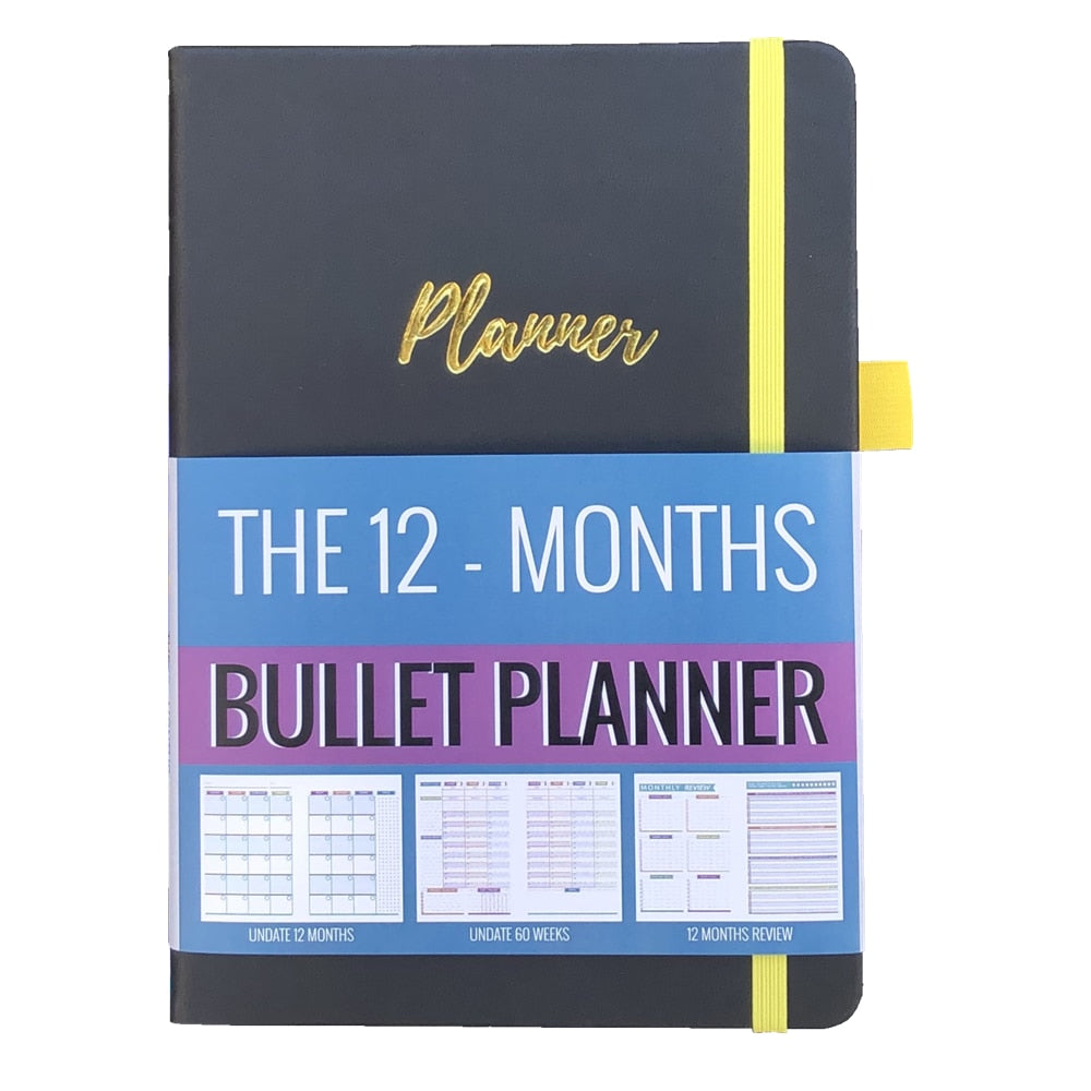 Agenda 2023 Daily Planner Life Goal Setting Undated Weekly Monthly Year Calendar Organizer Notebook - Fitness Yoga Habit - ESSENTIALS365