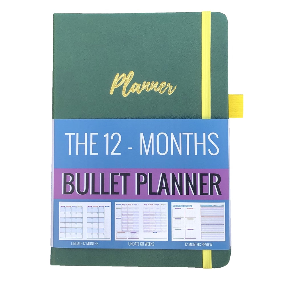 Agenda 2023 Daily Planner Life Goal Setting Undated Weekly Monthly Year Calendar Organizer Notebook - Fitness Yoga Habit - ESSENTIALS365