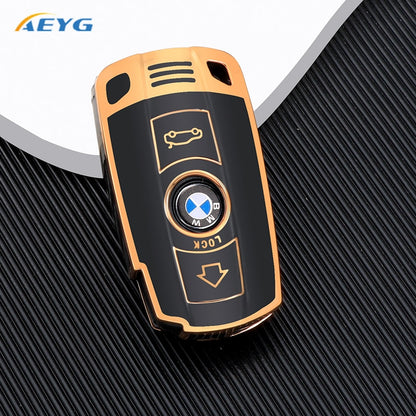 Soft TPU Car Remote Key Case Cover Shell For BMW X1 X5 X6 Z4 E90 E60 E70 E87 3 5 6 Series M3 M5 Holder Shell Fob Accessories - ESSENTIALS365