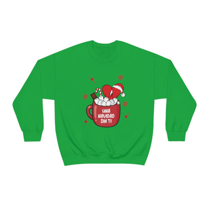 Bad Bunny Christmas Sweatshirt, Retro Vintage Bad Bunny Shirt, Una Navidad Sin Ti Sweatshirt, Pop Music lover Gift,Bad Bunny Xmas Gifts Tees - ESSENTIALS365