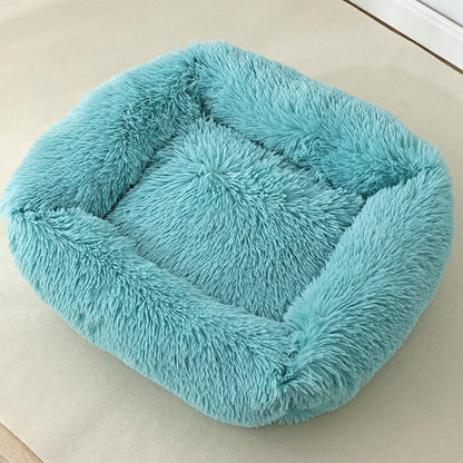 Plush Cat Bed House Warm Soft Square Cats Nest Winter Pet Cushion Mats For Small Dogs Cats Pet Basket Puppy Kennel Pets Supplies - ESSENTIALS365