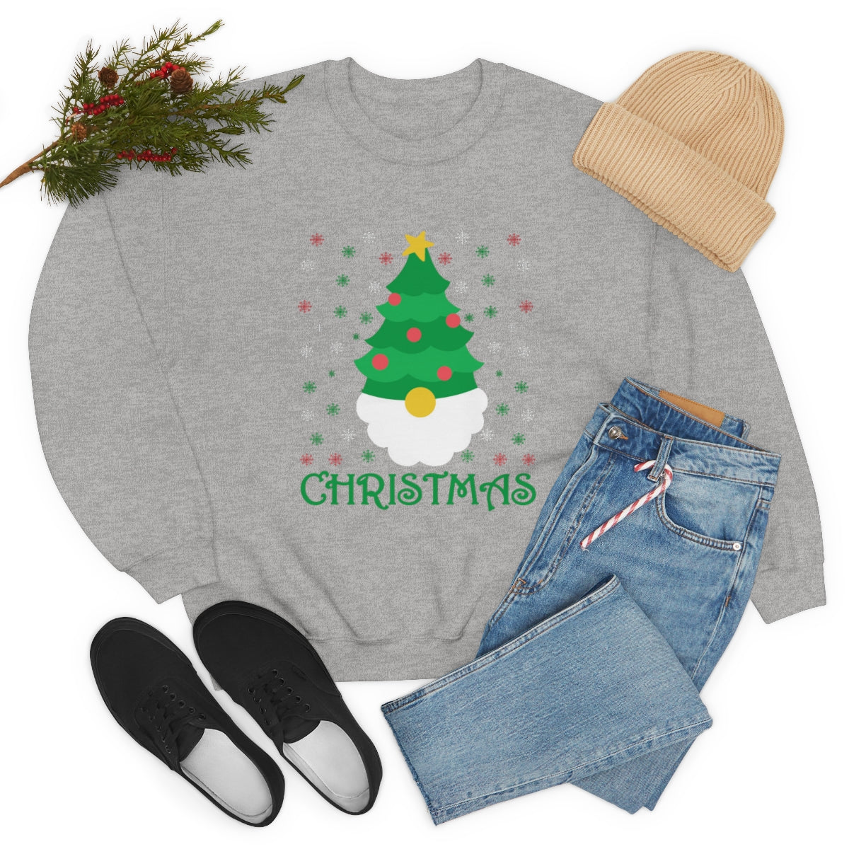 Christmas Sweatshirt, SweatshirtUnisex Heavy Blend™ Crewneck Sweatshirt - ESSENTIALS365