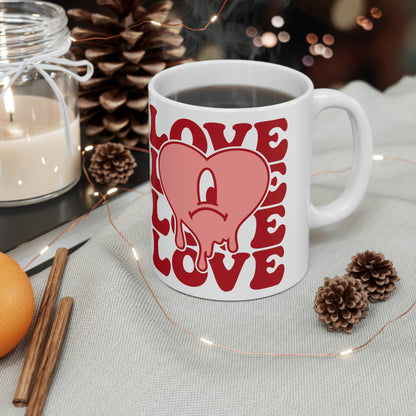 Bad Bunny Valentine LOVE Ceramic Mug 11oz - ESSENTIALS365