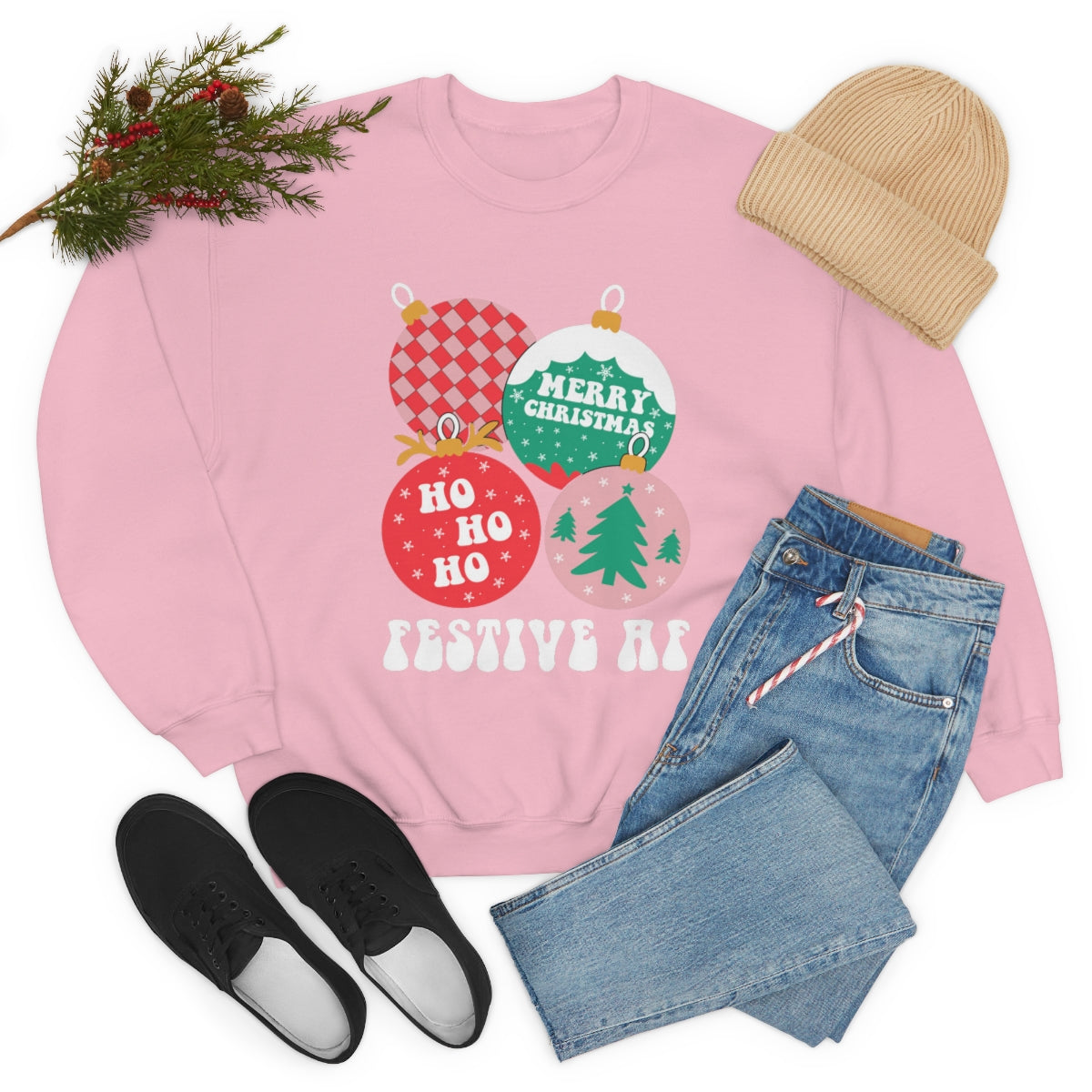 Christmas Sweatshirt, Christmas Sweater, Christmas Crewneck, Christmas Tree Sweatshirt, Holiday Sweaters, Winter SweatshirtUnisex Heavy Blend™ Crewneck Sweatshirt - ESSENTIALS365