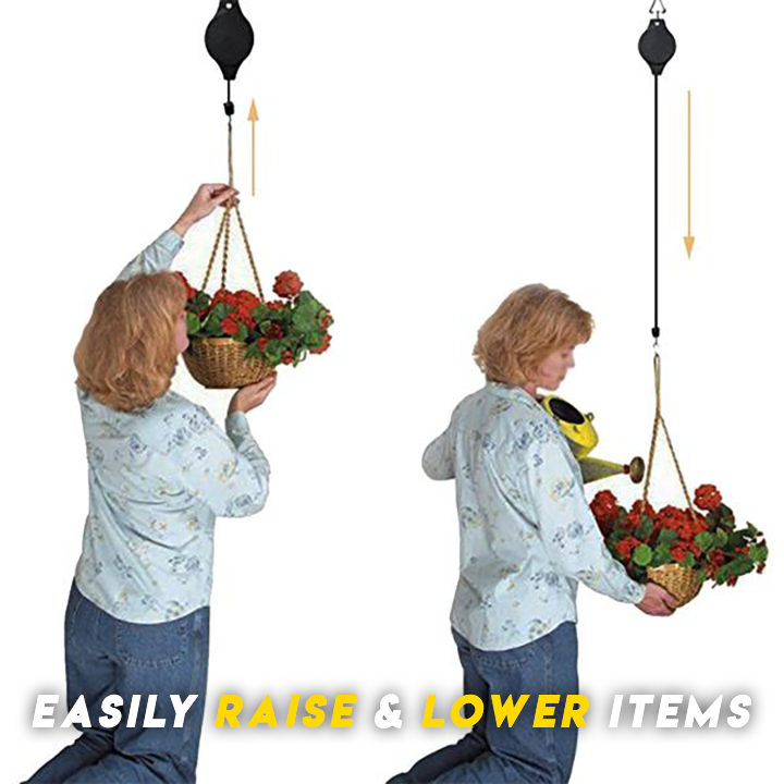 EasyAdjust Pull Down Plant Hanger - ESSENTIALS365