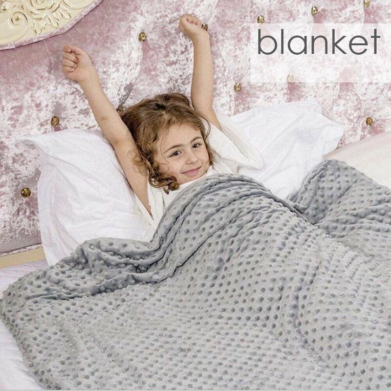 Premium Weighted Blanket Heavy Blankets Sensory Sleep Reduce Anxiety Cotton - ESSENTIALS365