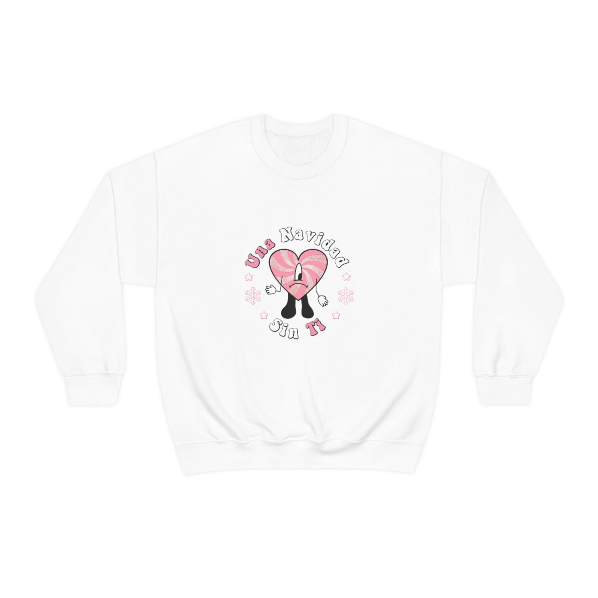 Bad Bunny Christmas Sweatshirt, Retro Vintage Bad Bunny Shirt, Una Navidad Sin Ti Sweatshirt, Pop Music lover Gift,Bad Bunny Xmas Gifts Tees - ESSENTIALS365