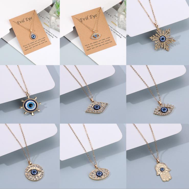 Turkish Blue Evil Eye Necklace - ESSENTIALS365