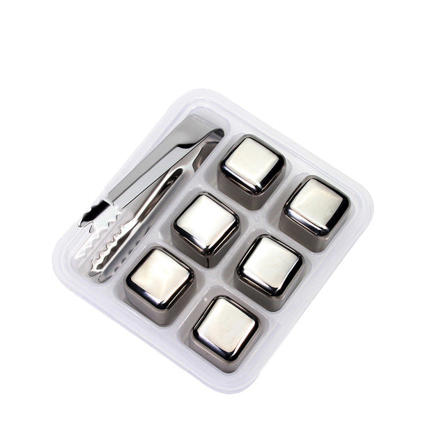 Chilling Stainless Ice Cubes - ESSENTIALS365