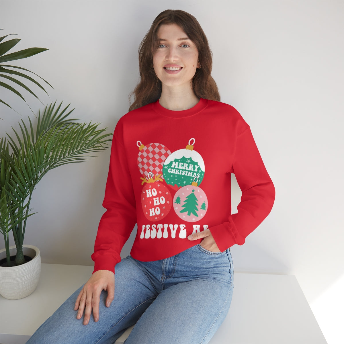 Christmas Sweatshirt, Christmas Sweater, Christmas Crewneck, Christmas Tree Sweatshirt, Holiday Sweaters, Winter SweatshirtUnisex Heavy Blend™ Crewneck Sweatshirt - ESSENTIALS365