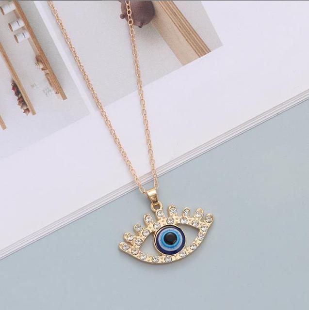 Turkish Blue Evil Eye Necklace - ESSENTIALS365