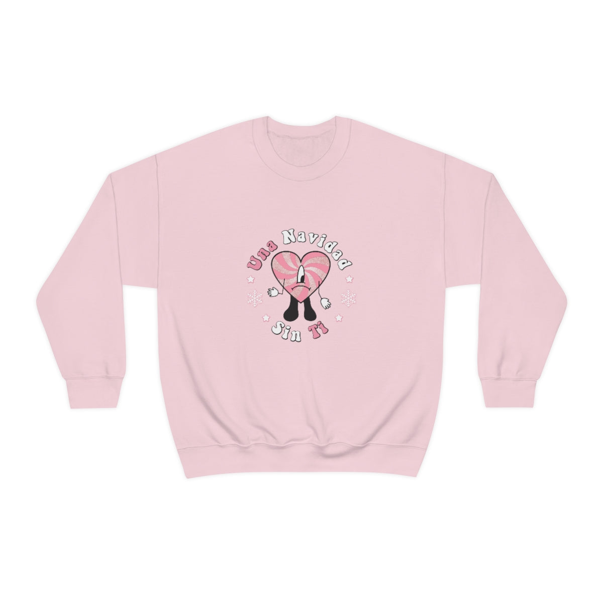 Bad Bunny Christmas Sweatshirt, Retro Vintage Bad Bunny Shirt, Una Navidad Sin Ti Sweatshirt, Pop Music lover Gift,Bad Bunny Xmas Gifts Tees - ESSENTIALS365