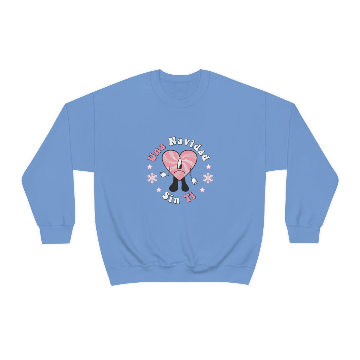 Bad Bunny Christmas Sweatshirt, Retro Vintage Bad Bunny Shirt, Una Navidad Sin Ti Sweatshirt, Pop Music lover Gift,Bad Bunny Xmas Gifts Tees - ESSENTIALS365