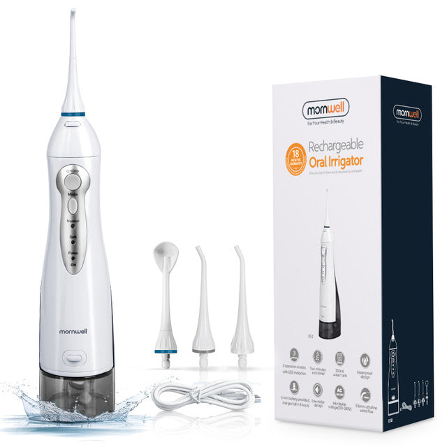 Oral Irrigator Water Flosser Portable Dental Water Jet 300ML - ESSENTIALS365