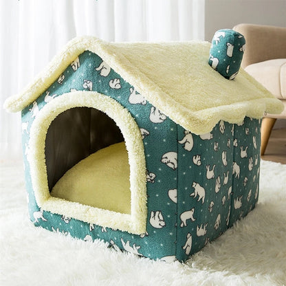 Foldable Deep Sleep Pet Cat House - ESSENTIALS365