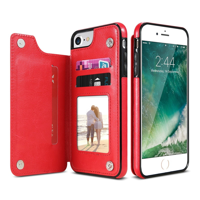 IPHONE CASE Retro Leather Case - ESSENTIALS365