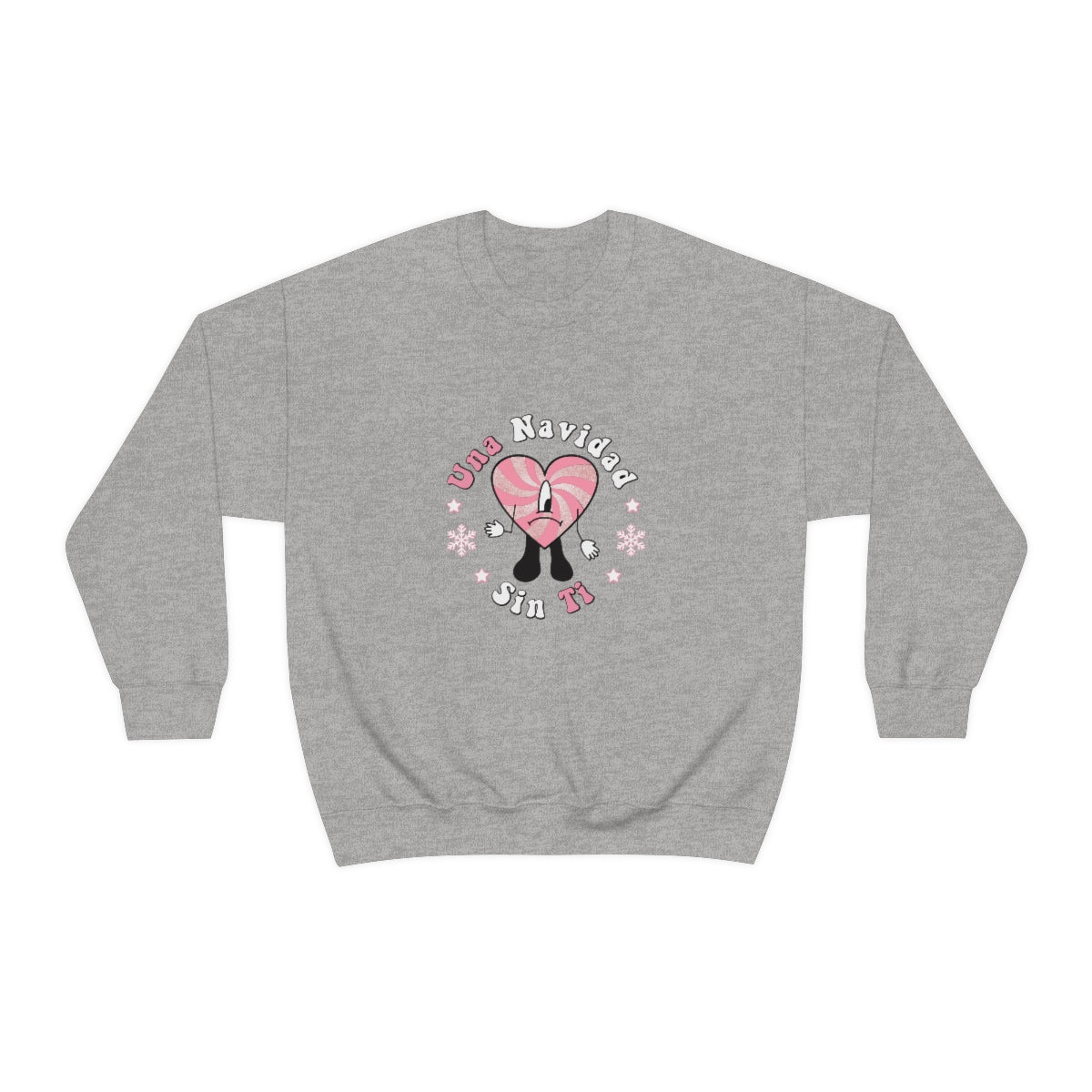 Bad Bunny Christmas Sweatshirt, Retro Vintage Bad Bunny Shirt, Una Navidad Sin Ti Sweatshirt, Pop Music lover Gift,Bad Bunny Xmas Gifts Tees - ESSENTIALS365