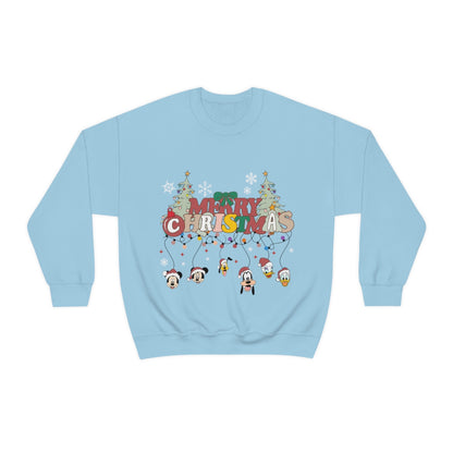 Mickey Merry Christmas Unisex Heavy Blend™ Crewneck Sweatshirt - ESSENTIALS365